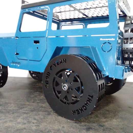 BBQ钣金吉普车模型缩略图